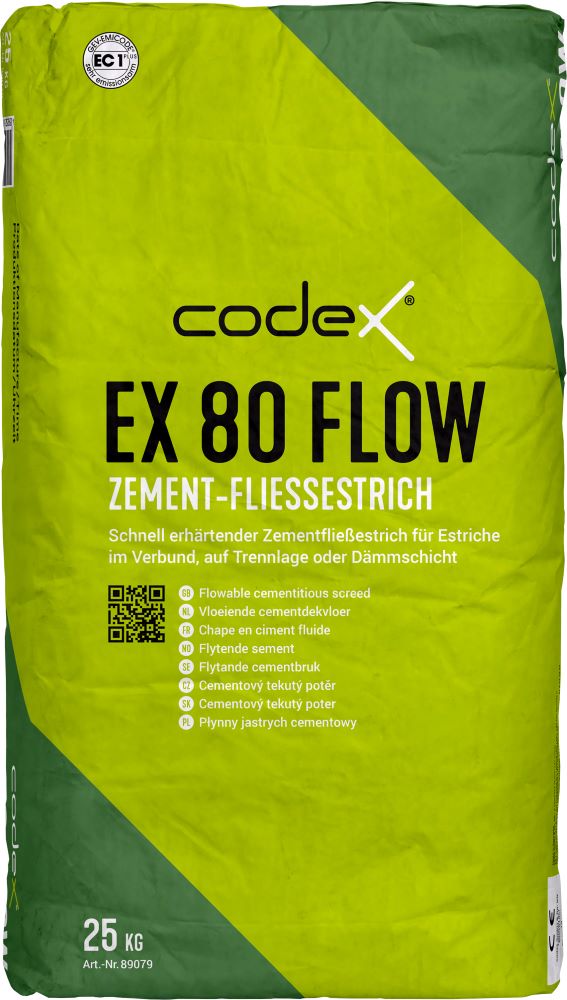 Dummy des codex Zement-Fließestrichs EX 80 Flow